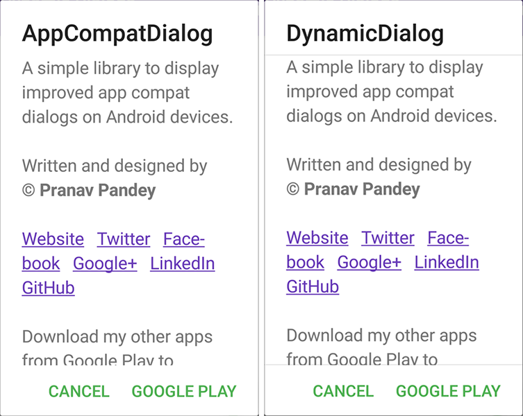 Dynamic Dialogs