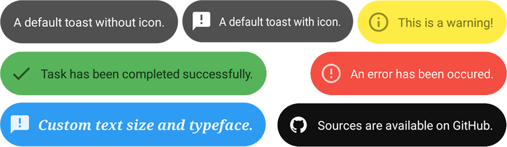 Dynamic Toasts
